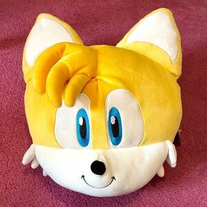 Yellow Fox Character Tails Plush Pillow